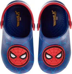 Josmo Kids Spiderman Clog Sandal Waterproof Slip-On Slides for Boys - Spidey Closed Toe Clogs with Backstrap (Sizes 5-10 Toddlers / 11-12 Little Kids)