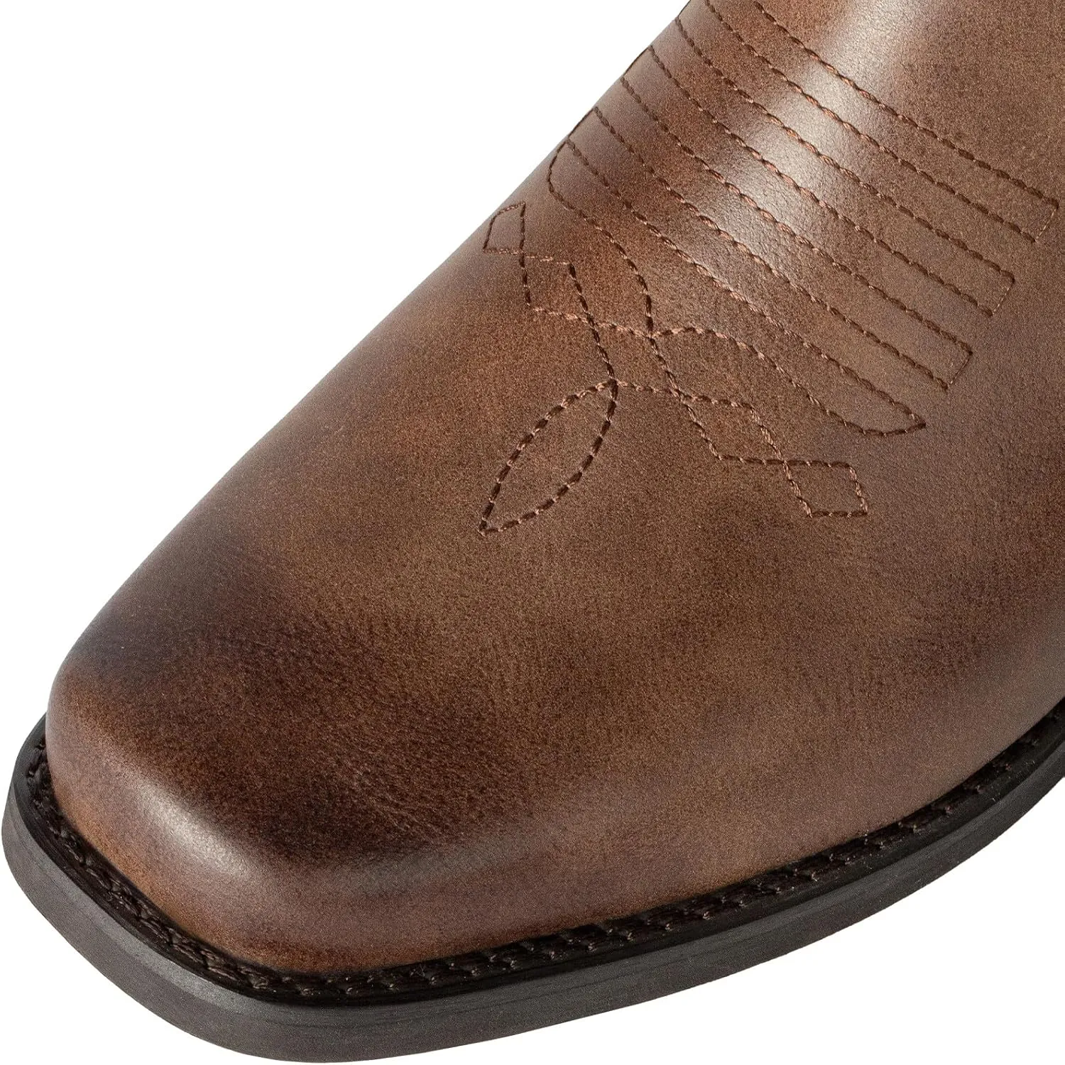 J's.o.l.e Western Cowboy Boots for Men Square Toe Stylish Ankle Chelsea Boots