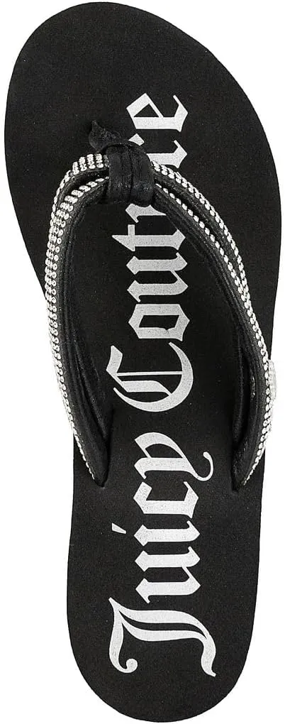 JUICY COUTURE Wedge Platform Flip Flop: High-Fashion, Soft Beach Sandal, Thong-Style Slide