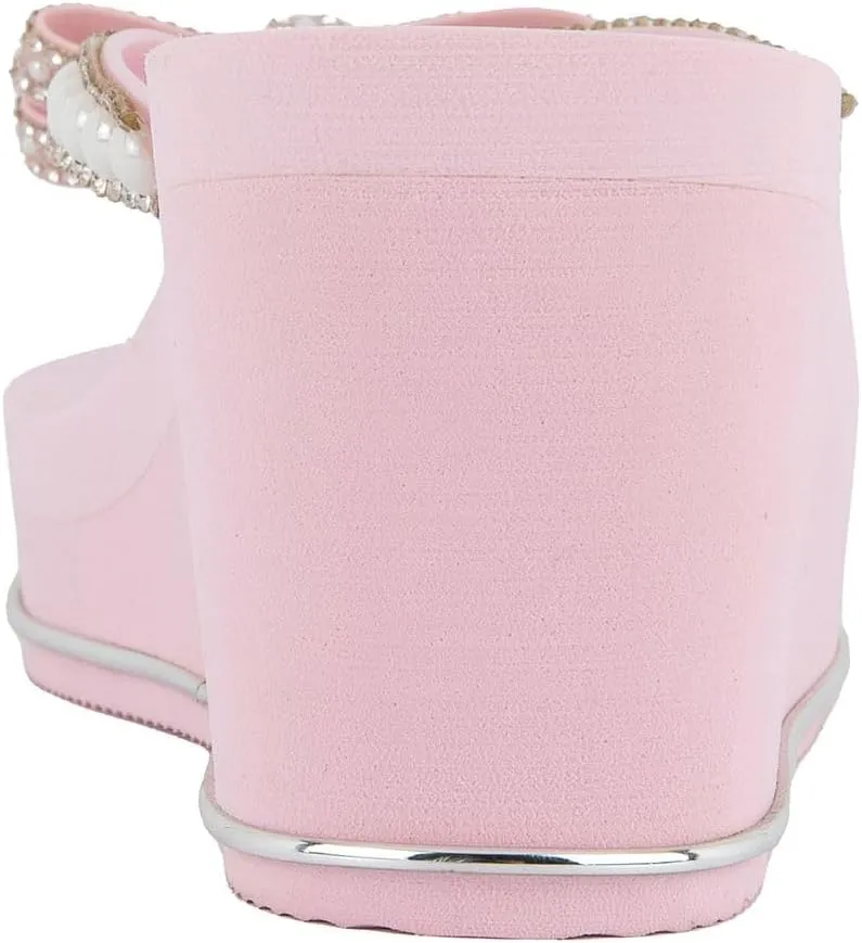 JUICY COUTURE Wedge Platform Flip Flop: High-Fashion, Soft Beach Sandal, Thong-Style Slide