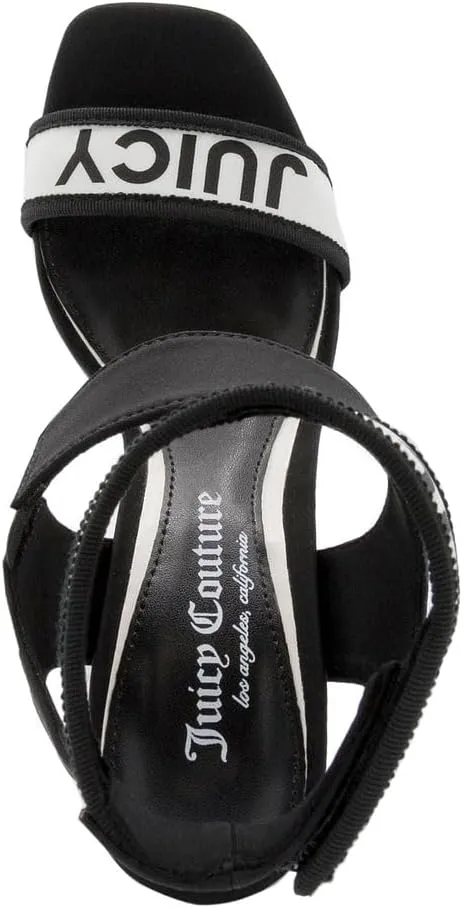 Juicy Couture Women's High Heel Dress Sandals with Open Toe, Ankle Strap, and Stylish Strap Closure