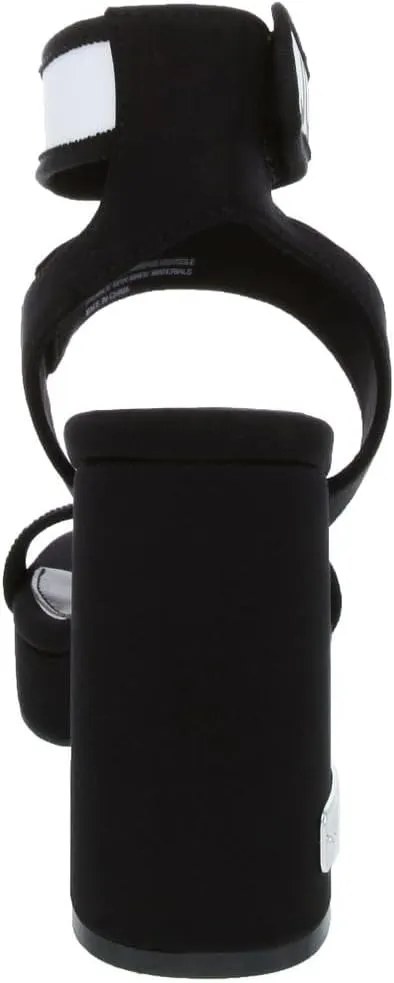 Juicy Couture Women's High Heel Dress Sandals with Open Toe, Ankle Strap, and Stylish Strap Closure
