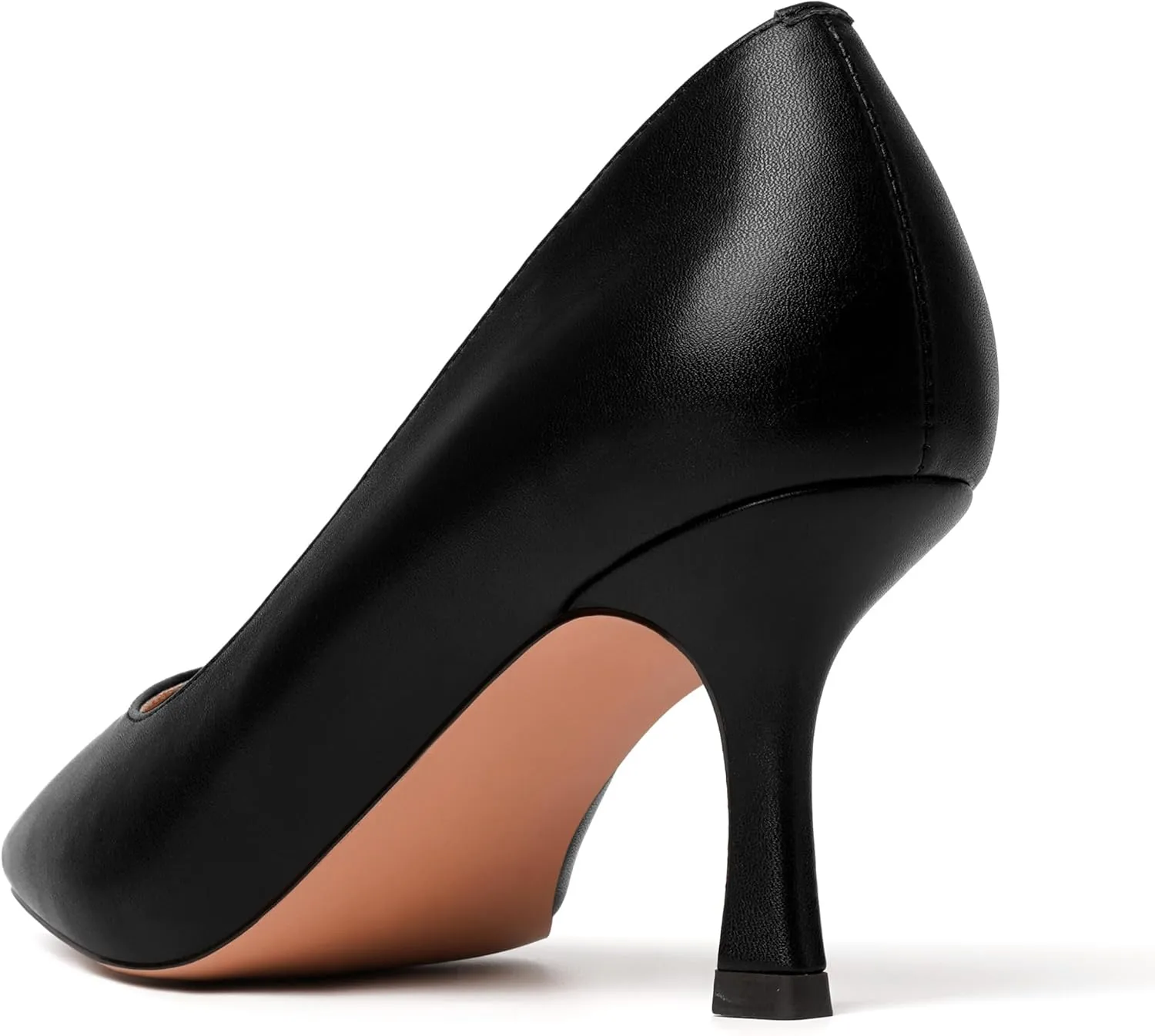 JUSTDANNI Womens Pointed Toe Stylish Slip On Dating Matte Dress Stiletto High Heel Pumps Shoes 2.5 Inch