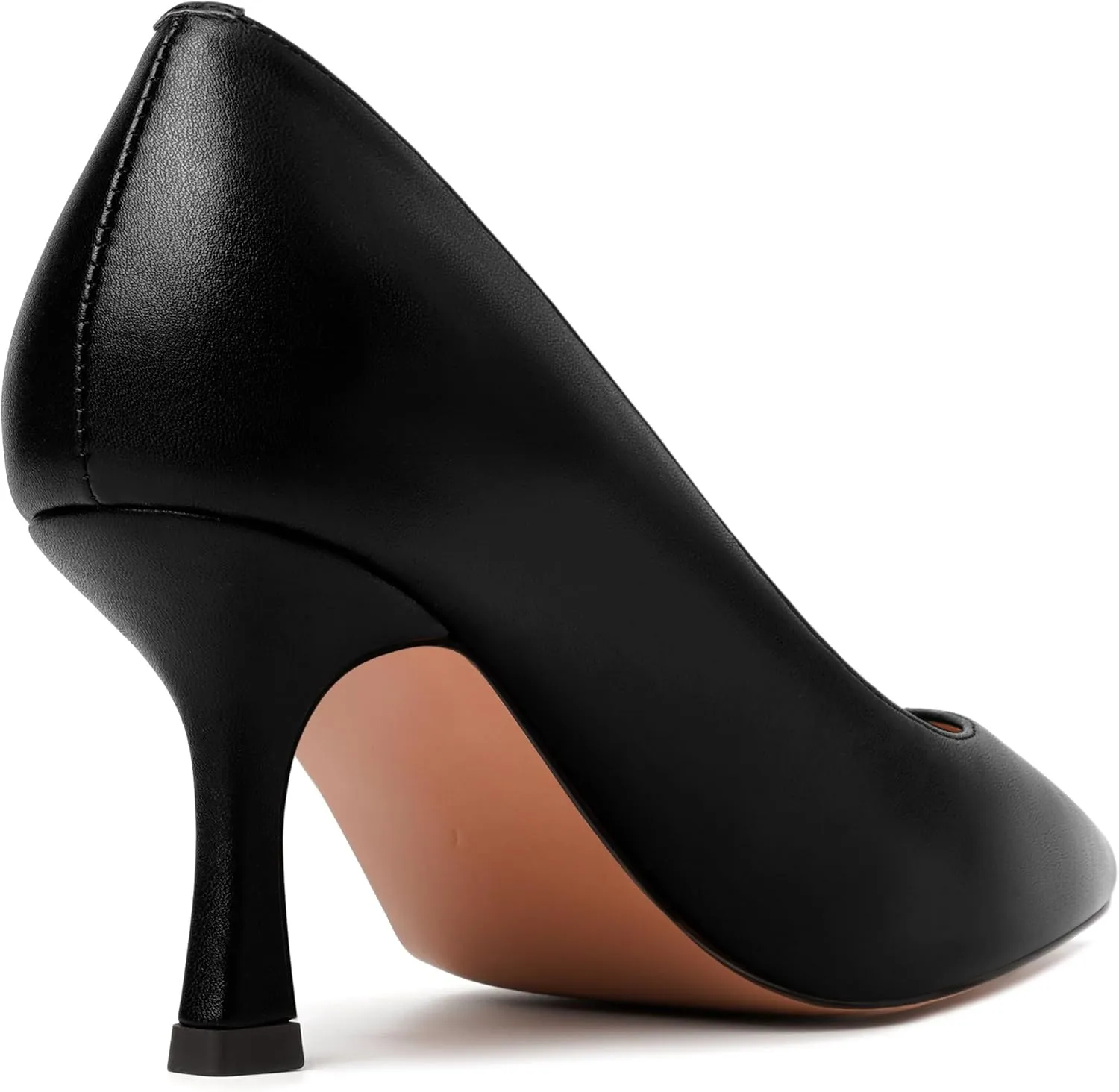 JUSTDANNI Womens Pointed Toe Stylish Slip On Dating Matte Dress Stiletto High Heel Pumps Shoes 2.5 Inch