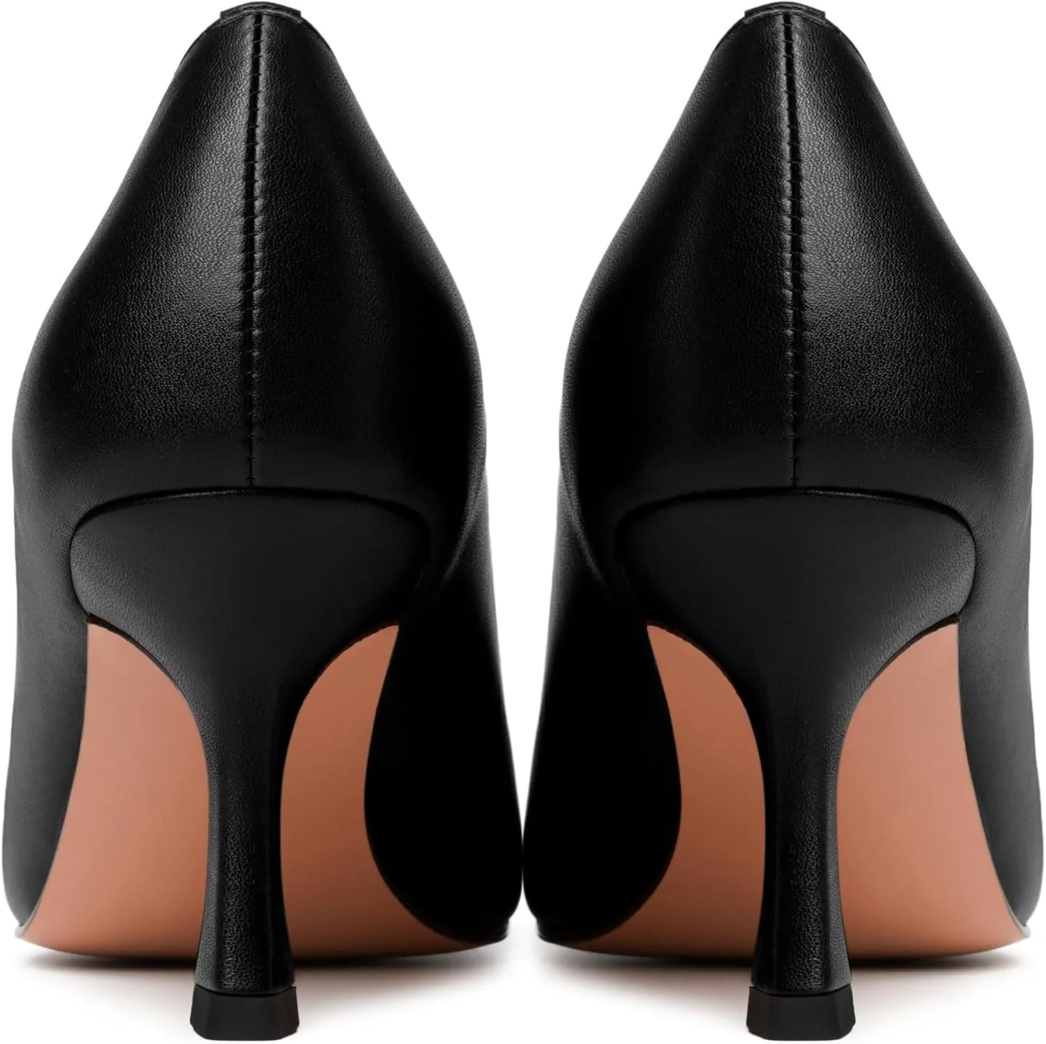 JUSTDANNI Womens Pointed Toe Stylish Slip On Dating Matte Dress Stiletto High Heel Pumps Shoes 2.5 Inch