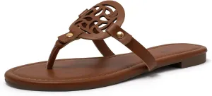 katliu Women's Flat Sandals Flip Flop Sandals Comfortable Dressy Thong Sandals