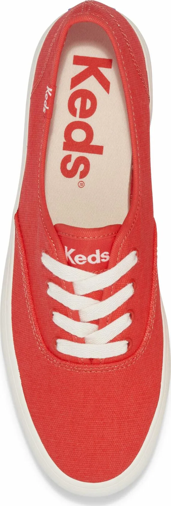 Keds Women's Champion GN Sneaker, Red Canvas, 6