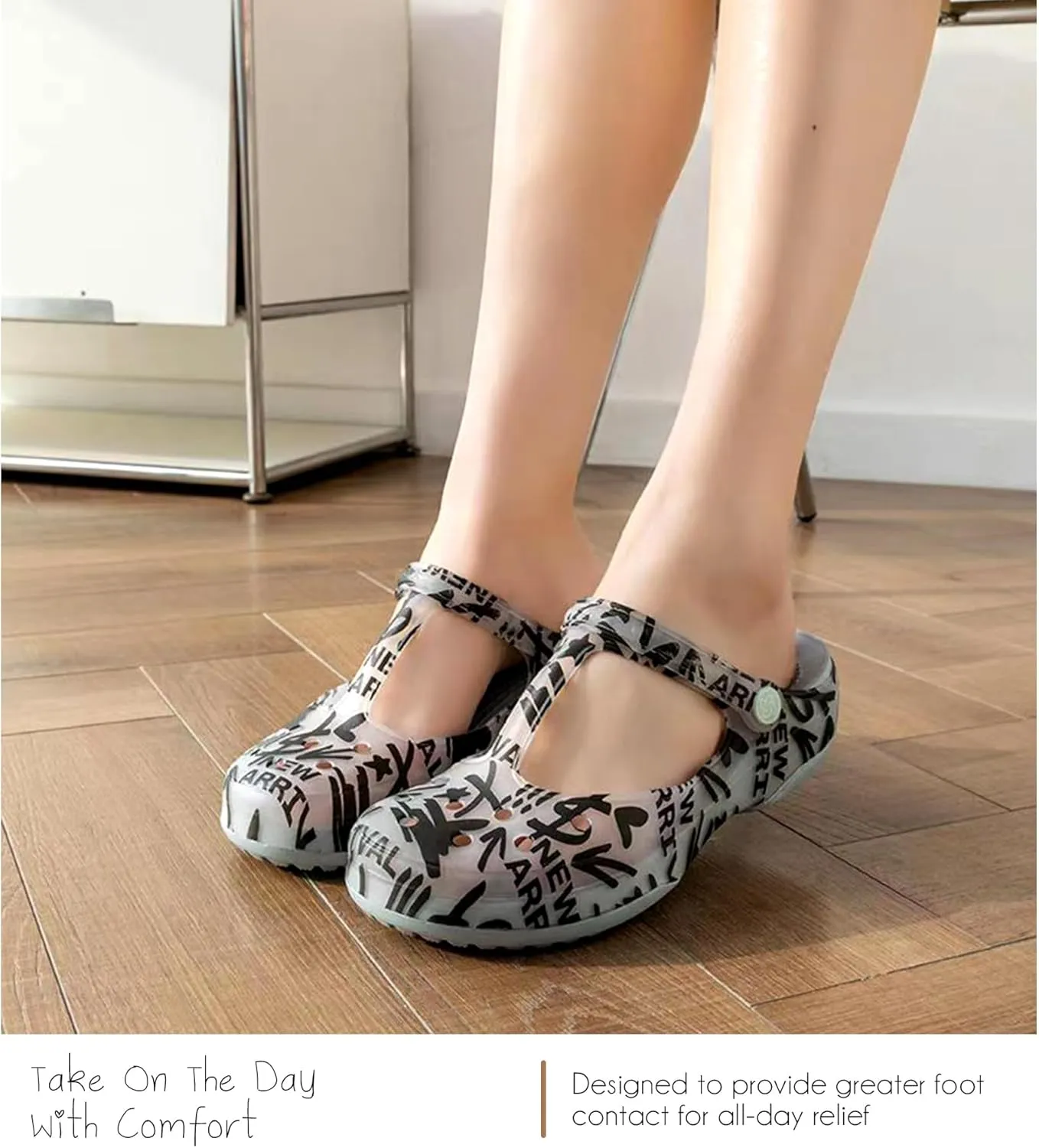 KELMALL Non Slip Clogs for Women, Classic Slip On Platform Nursing Garden Mules & Clogs Comfort Lightweight