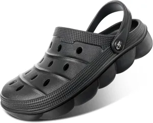 KEMISANT Men Clogs, Unisex Slip-on Yard Garden Shoes Mules Cleaner Shoes House Work Cushioned Supportive