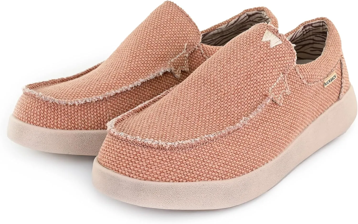 Kickback Don Juan - Mens Slip On Loafers - Lightweight Canvas Slip in Shoes - Mens Loafers - Slip on Summer Shoes - Designed with a Lower Volume to Fit a Slimmer Foot