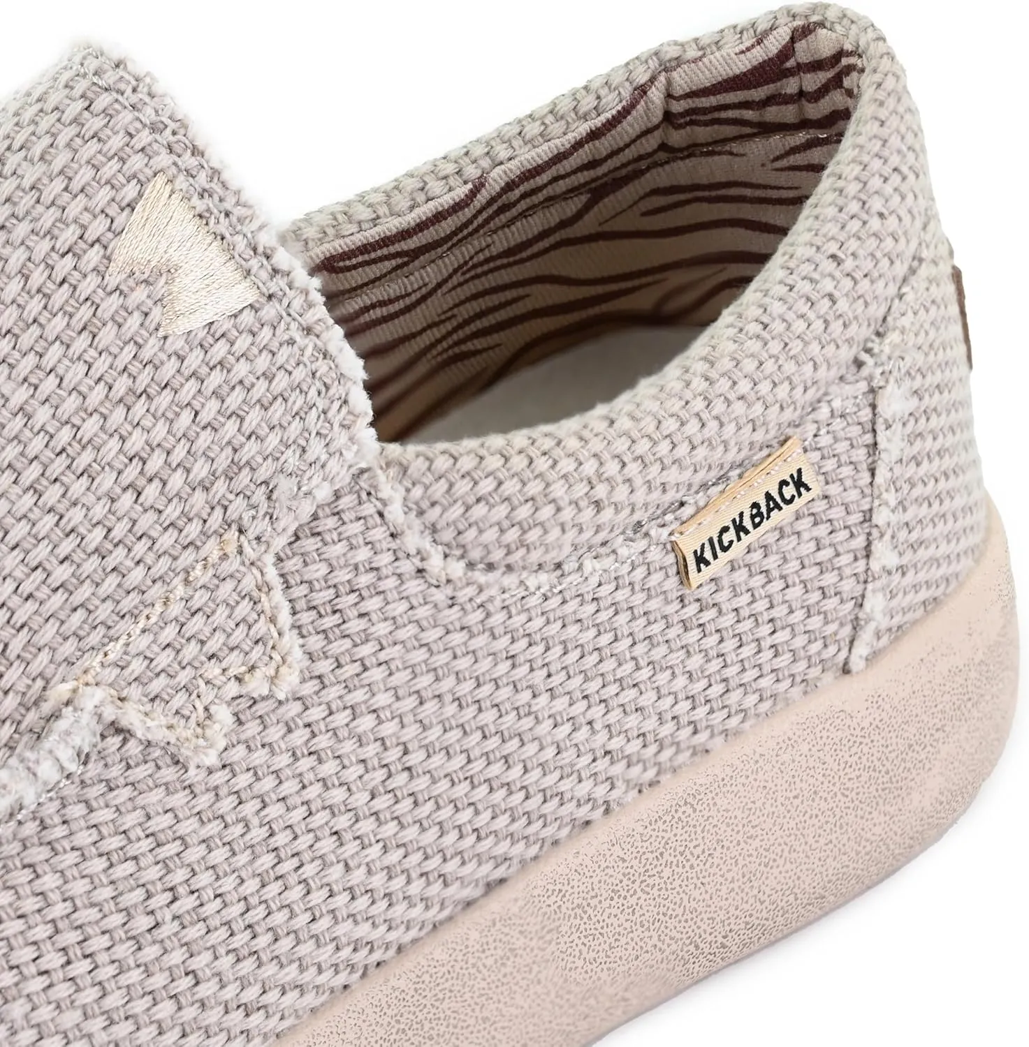 Kickback Don Juan - Mens Slip On Loafers - Lightweight Canvas Slip in Shoes - Mens Loafers - Slip on Summer Shoes - Designed with a Lower Volume to Fit a Slimmer Foot