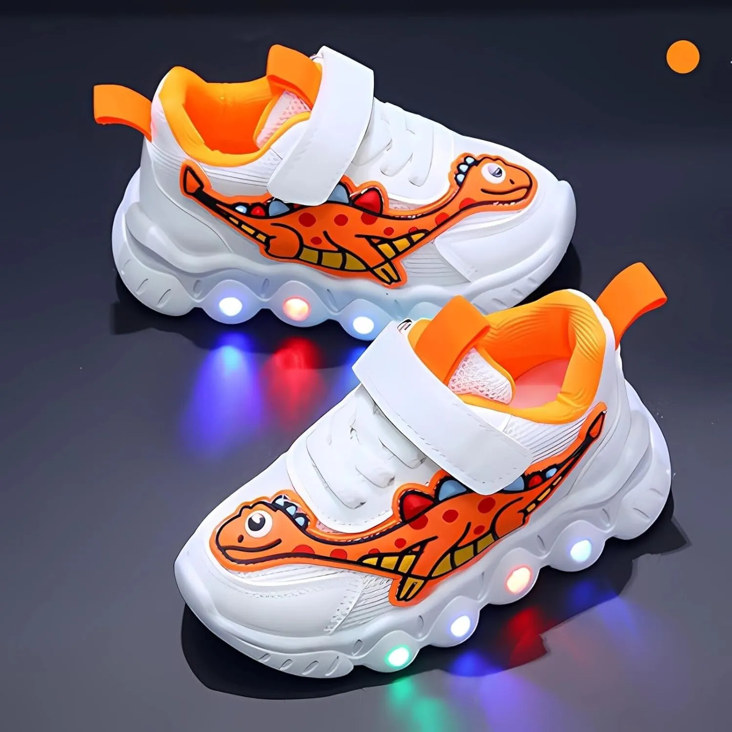 Kids LED Light Up Shoe Boys Girls Luminous Trainers Mesh Shoes Sports Casual Glow Fashion Flashing Athletic Sneaker Xmas