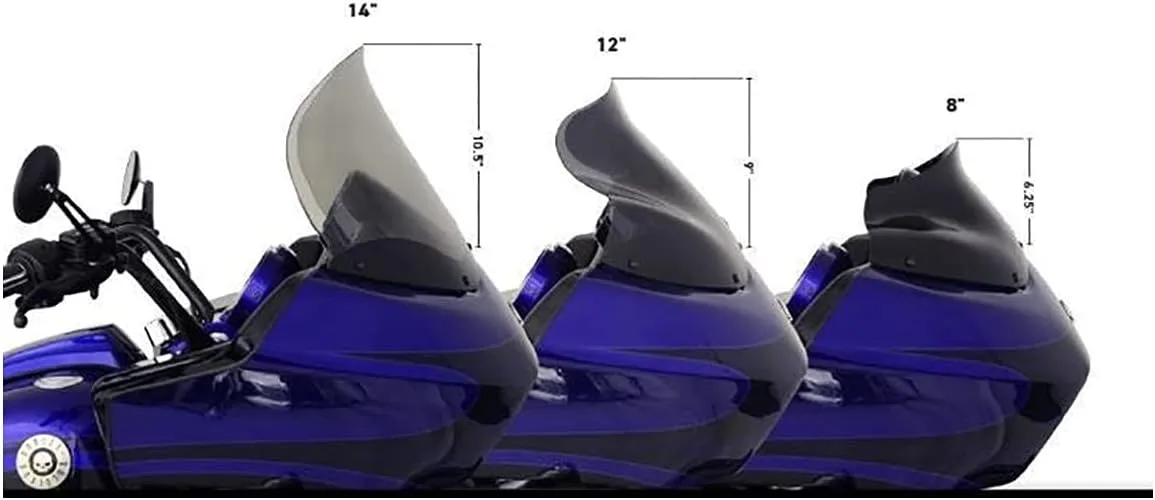 Klock Werks Sport Flare for 1998-2013 Road Glide (12" Dark Smoke)