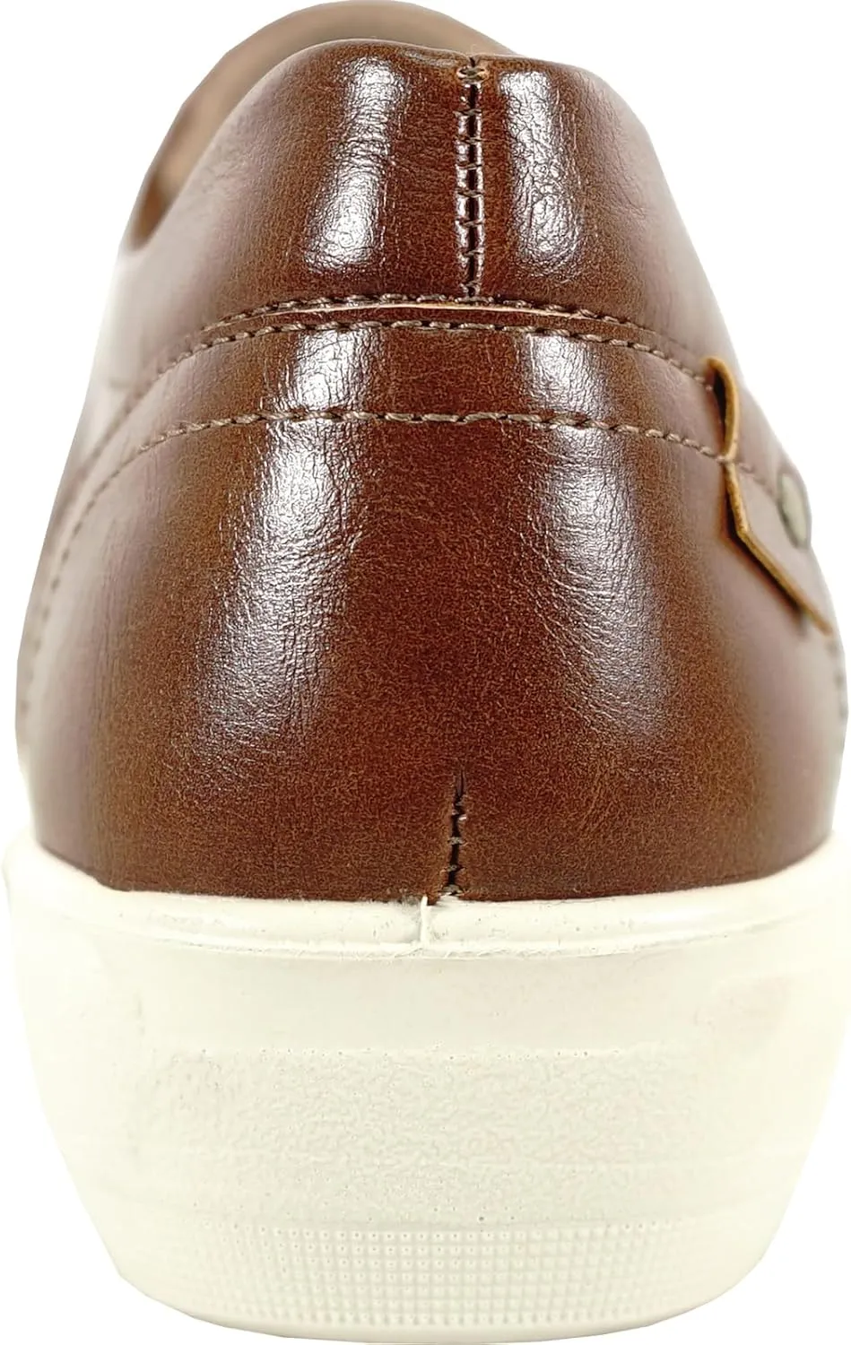 KOZI Women Comfort Casual Wedge Shoe Slip-On Loafer OY Collection Round Toe Gore Removable Insole Black Brown Red White