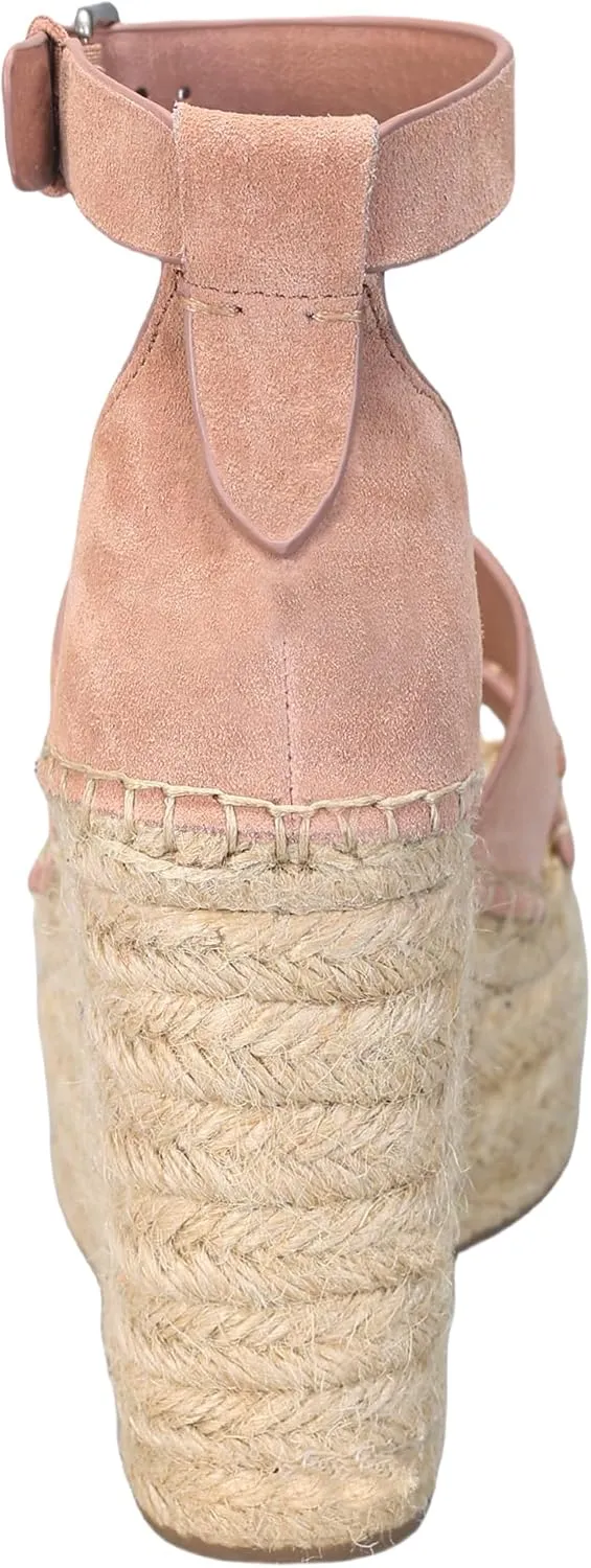landing craft Womens Platform Espadrilles Wedge Sandals,Comfort Open Toe High Heeled Wedges with Adjustable Buckle Ankle Strap Sandals Suitable for Vacation Beach Summer Shoes