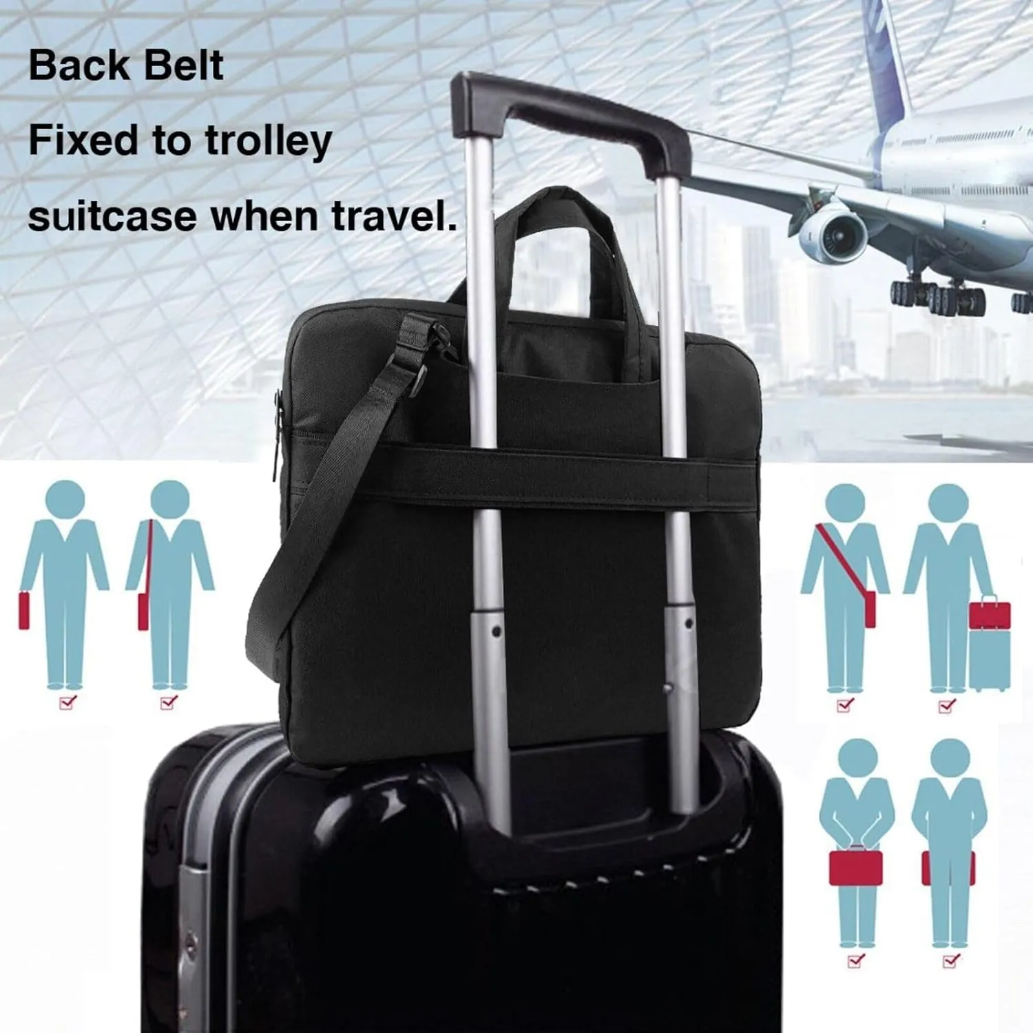 Laptop Sleeve Bag Shockproof Notebook Case Colorful Flip Flops Beach Ball Computer Carrying Case with Shoulder Strap