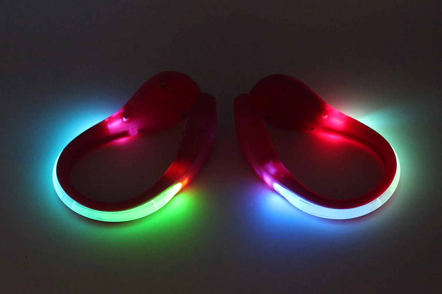 LED Luminous Lighting Shoe Clip Night Running Safety Sports Protect Warning Tool (White)