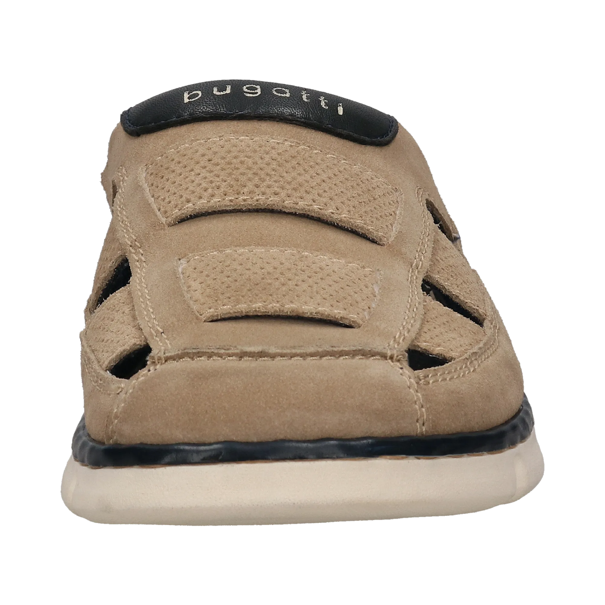 Leder Pantoletten beige