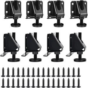 Leg Leveler Adjustable, Easy to Install, Premium, Leveling Feet Cabinet Legs Set for Table Furniture Cabinets Workbench Sofa, 8 Sets