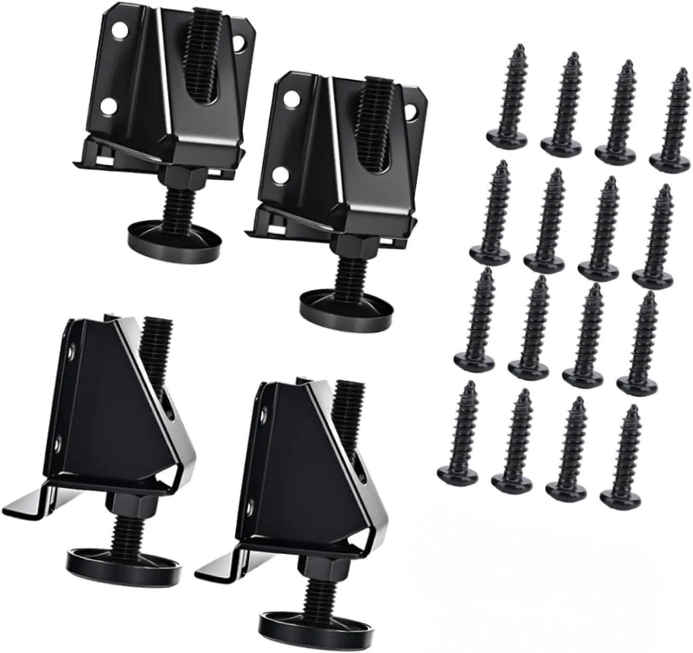 Leg Leveler Adjustable Premium Heavy Duty Easy Installation Leveling Feet Furniture Legs Levelers for Furniture Cabinets Sofa, 4 Sets