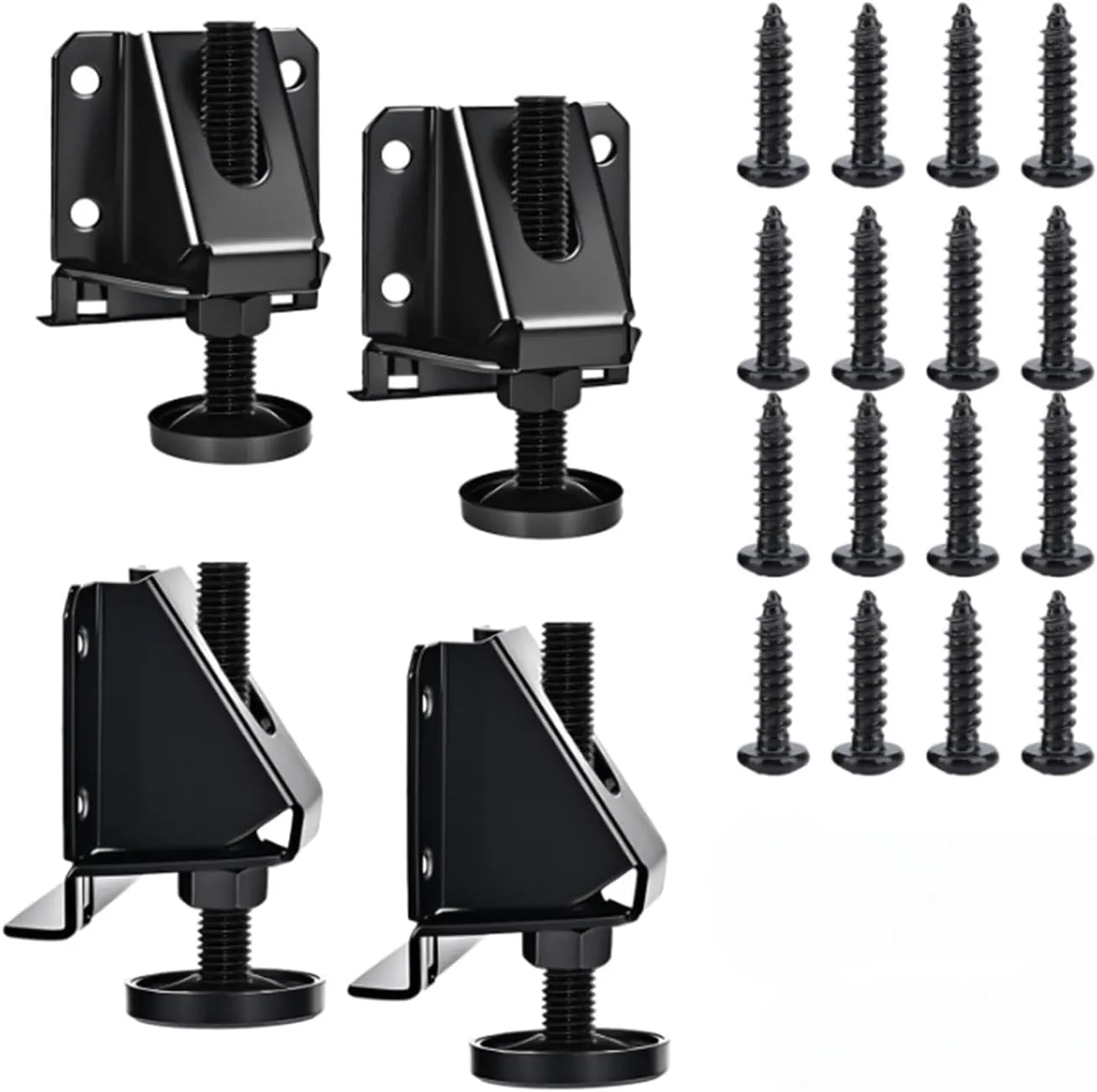 Leg Leveler Adjustable Premium Heavy Duty Easy Installation Leveling Feet Furniture Legs Levelers for Furniture Cabinets Sofa, 4 Sets