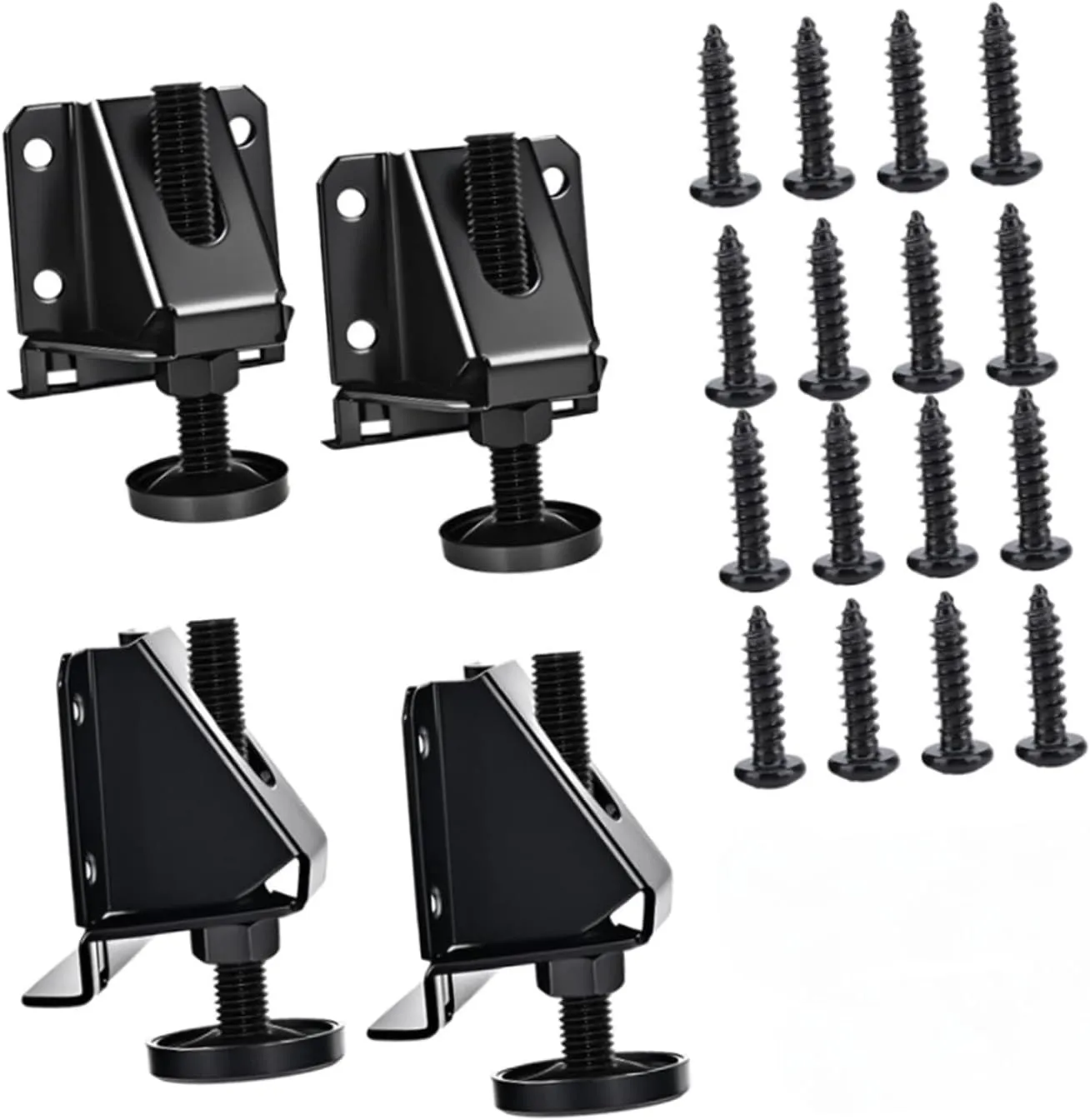 Leg Leveler Wardrobe Leg Adjusters Professional Leveling Feet Adjustable for Workbench Sofa Furniture Shelving Units, 4 Sets