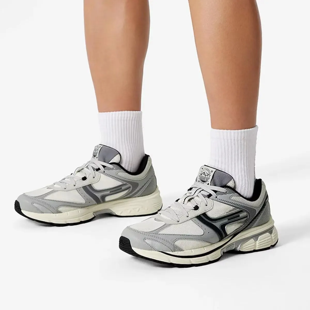 LI-NING PENTIUM 1000 Men Casual Running Shoes Lightweight Soft Elastic Classic Sport Sneakers ARSV039