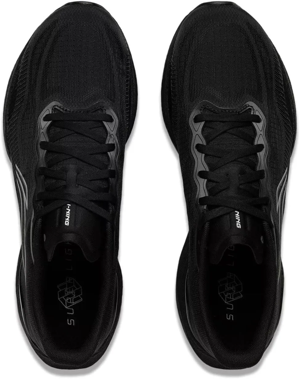 LI-NING Super Light 22 Men Running Shoes Reflective Boom Fiber High Rebound Light Weight Cushioning Sport Sneakers ARBV001