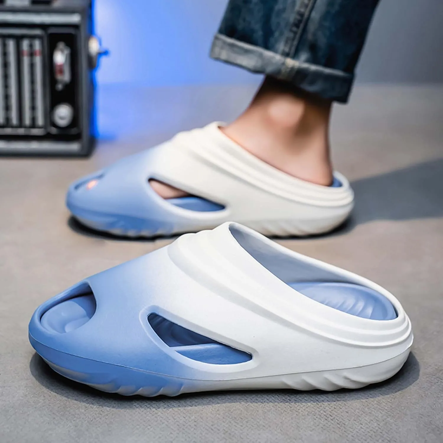 Lightweight Breathable Slippers - Soft EVA Memory Foam Clog Slides with Anti-Slip Sole for Men & Women, Indoor/Outdoor Use