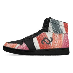 Local delivery Money Bottom High-Top Leather colors Sneakers D16 High-end design Bushae Leather Black - Synthetic