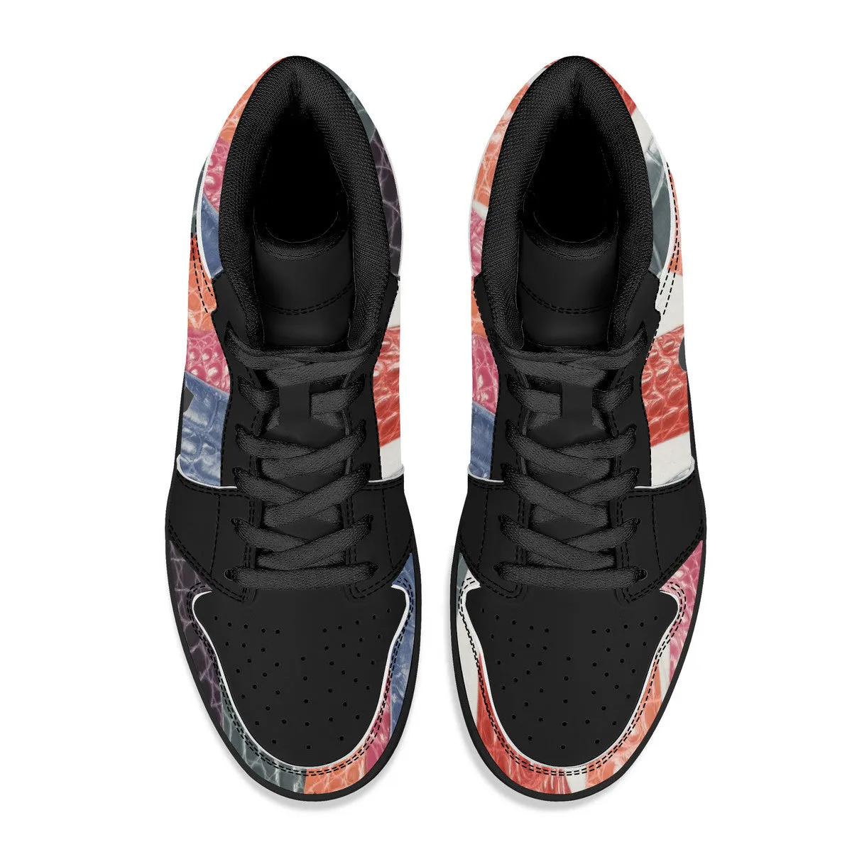 Local delivery Money Bottom High-Top Leather colors Sneakers D16 High-end design Bushae Leather Black - Synthetic