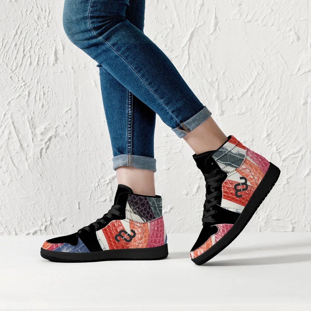 Local delivery Money Bottom High-Top Leather colors Sneakers D16 High-end design Bushae Leather Black - Synthetic