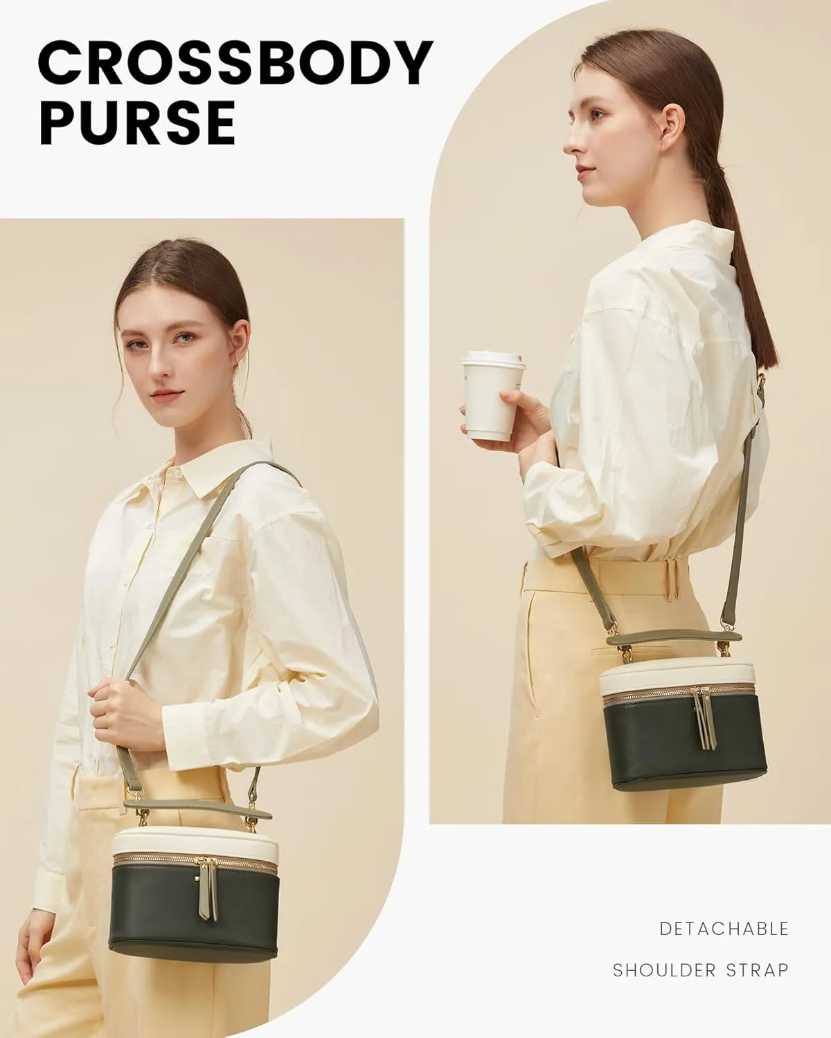 LOVEVOOK Crossbody Bag for Women, Top Handle Shoulder Pouch Purse Small PU Leather Satchel Handbag, Flap Box Bag for Ladies