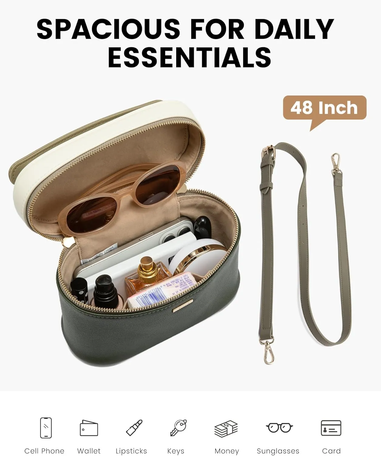 LOVEVOOK Crossbody Bag for Women, Top Handle Shoulder Pouch Purse Small PU Leather Satchel Handbag, Flap Box Bag for Ladies