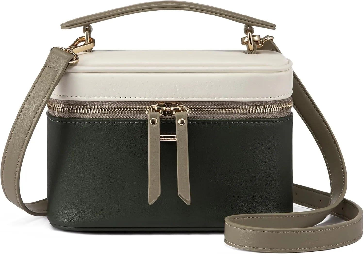 LOVEVOOK Crossbody Bag for Women, Top Handle Shoulder Pouch Purse Small PU Leather Satchel Handbag, Flap Box Bag for Ladies