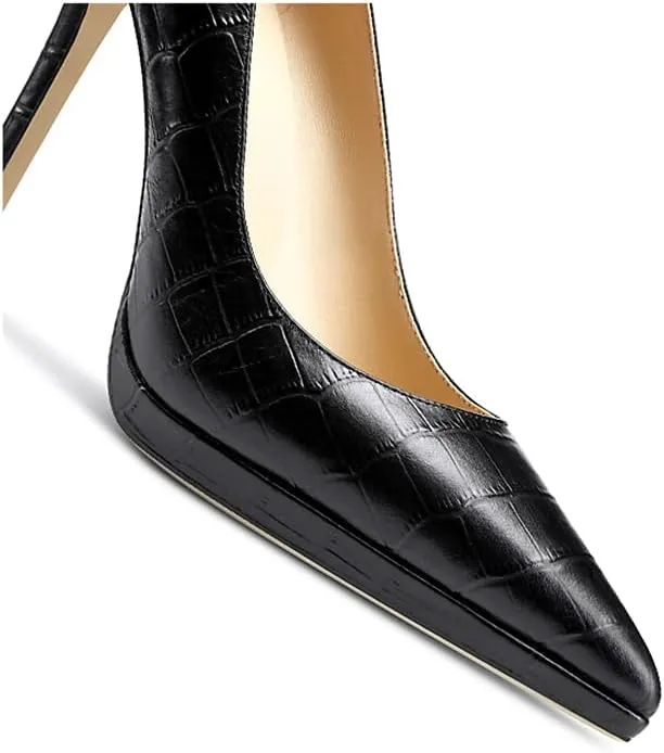 Lutalica W Women's Patent Leather Pointed Toe Sexy Platform High Heel Stiletto Dress Pumps for Party Nightclub Wedding