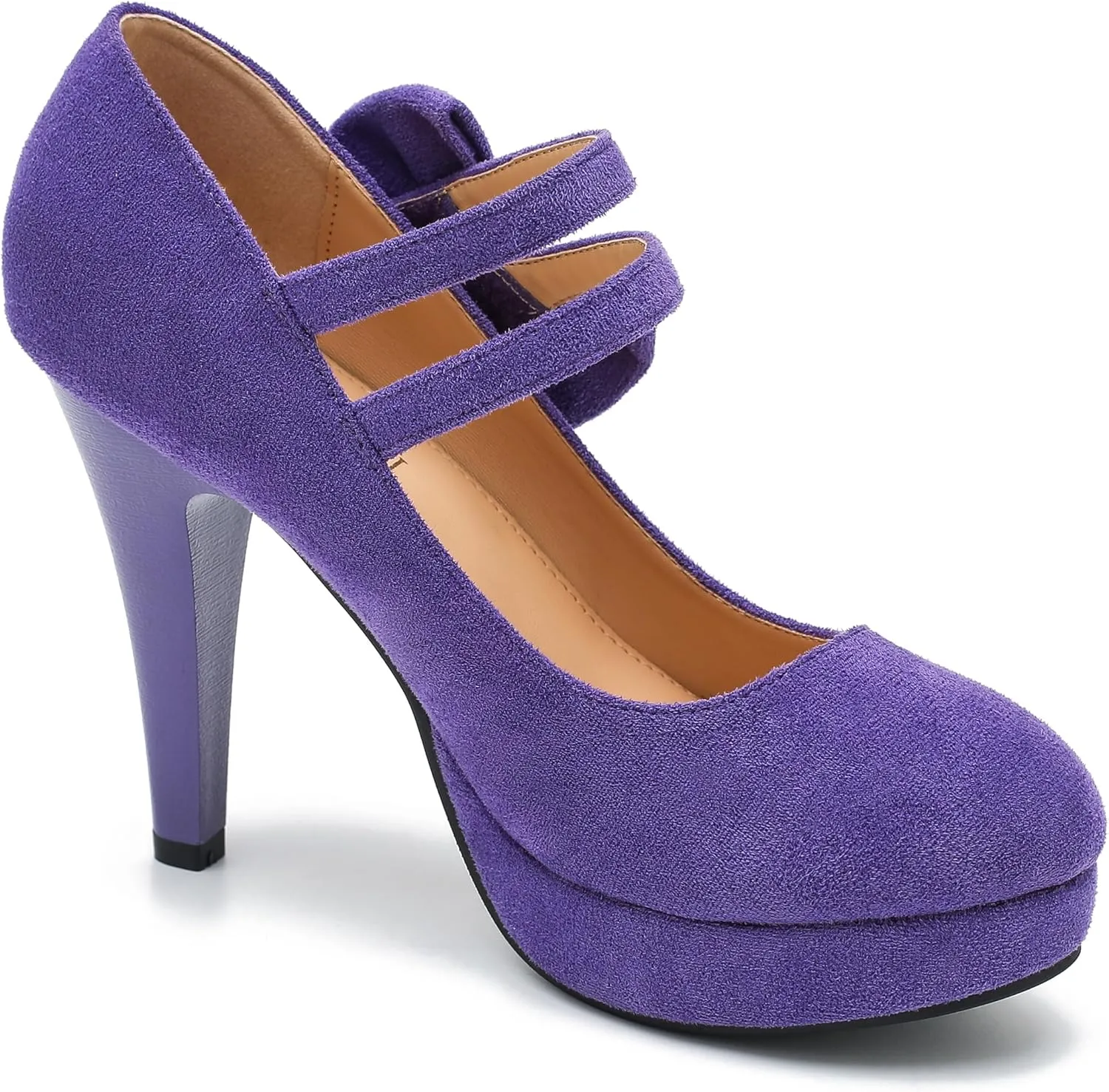 MAIERNISI JESSI Women's Bow Heel Pumps Platform High Heeled Wedding Dress Shoes