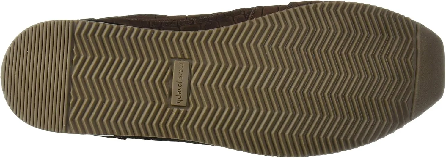 Marc Joseph New York Men's Leather Made in Brazil Luxury Fashion Trainer Croco Detail Sneaker
