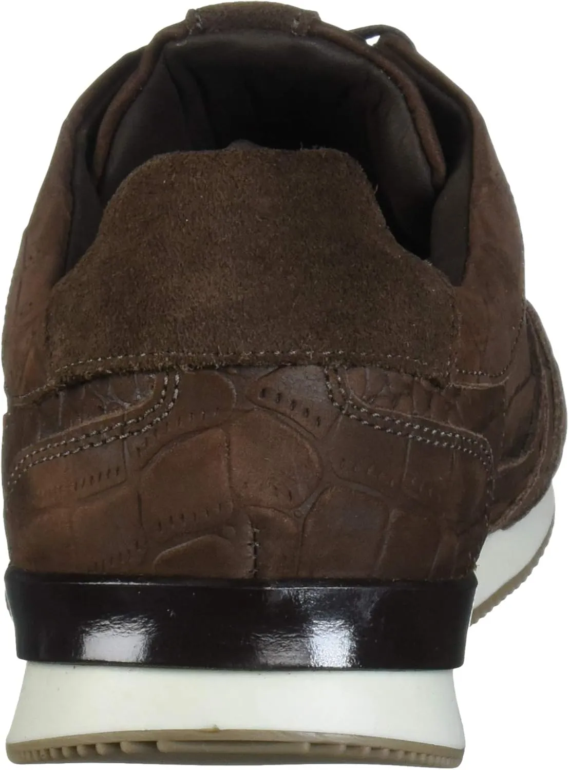 Marc Joseph New York Men's Leather Made in Brazil Luxury Fashion Trainer Croco Detail Sneaker