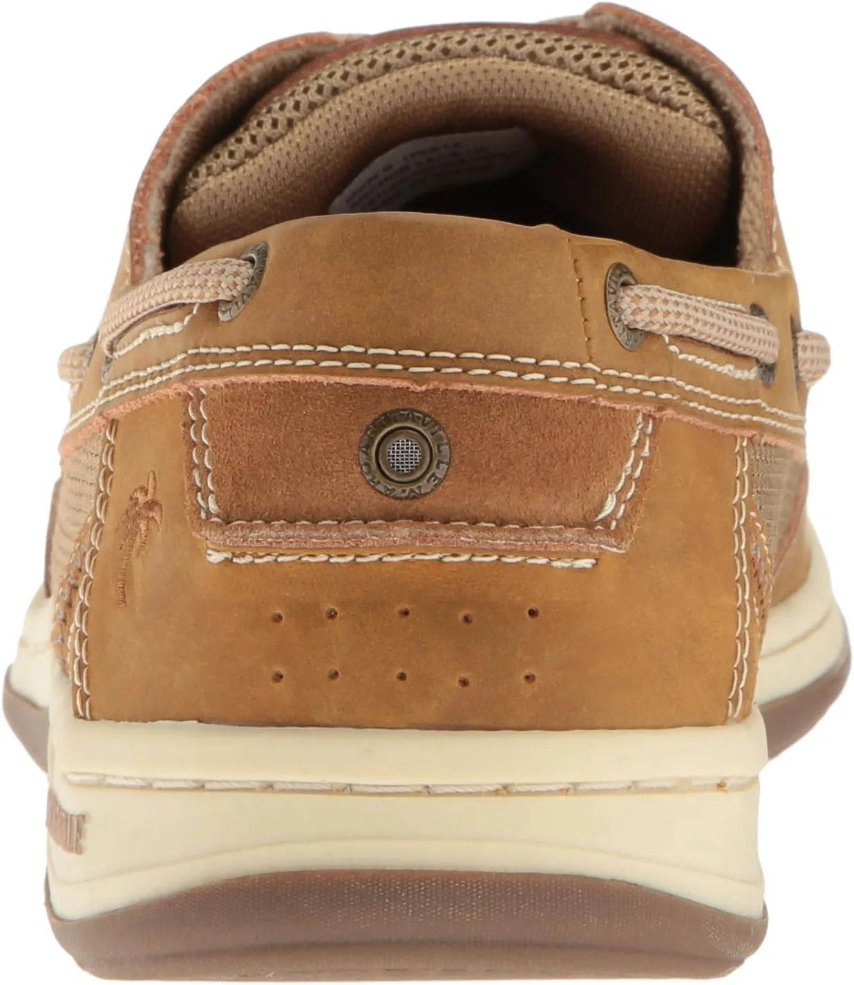 Margaritaville Mens Anchor Lace Boat Shoe, Light Tan, 9.5 US