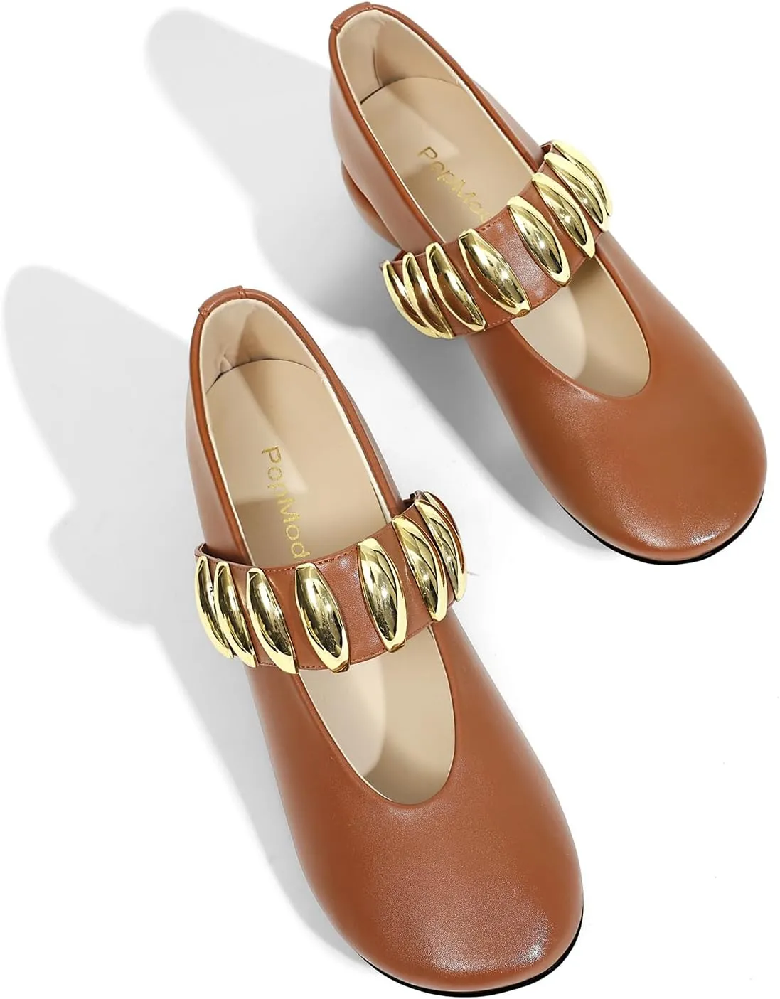Mary Janes Dress Shoes for Women Heels Pumps Comfortable Closed Round Toe Chunky Low Heels Work Business Shoes