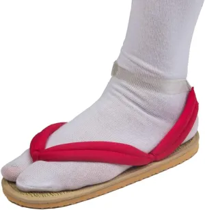 MEADOO Unisex Tanjirou Shinobu Zenitsu Cosplay Clog Shoes Kimetsu no Yaiba Cosplay Geta Sandals Prop Oshitari with Socks