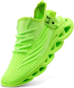 Men Running Shoes Men's Tennis Shoes Lightweight Breathable Fashion Sneakers Non Slip Workout Gym Shoes for Running Black