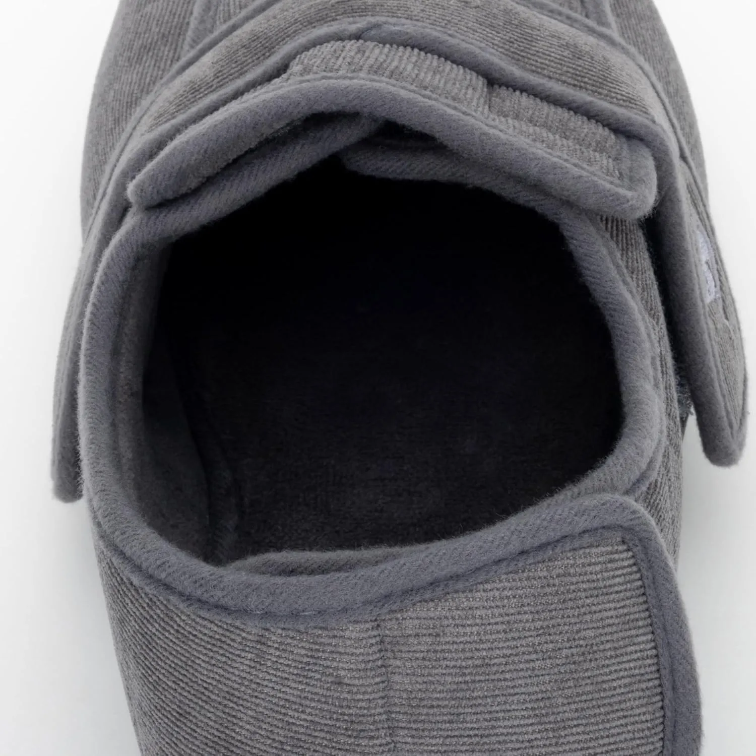 Men's 80-D Memory Foam Adjustable Wide Diabetic Slippers for Swollen Feet, Edema, Arthritis, Elderly Indoor/Outdoor