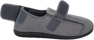 Men's 80-D Memory Foam Adjustable Wide Diabetic Slippers for Swollen Feet, Edema, Arthritis, Elderly Indoor/Outdoor