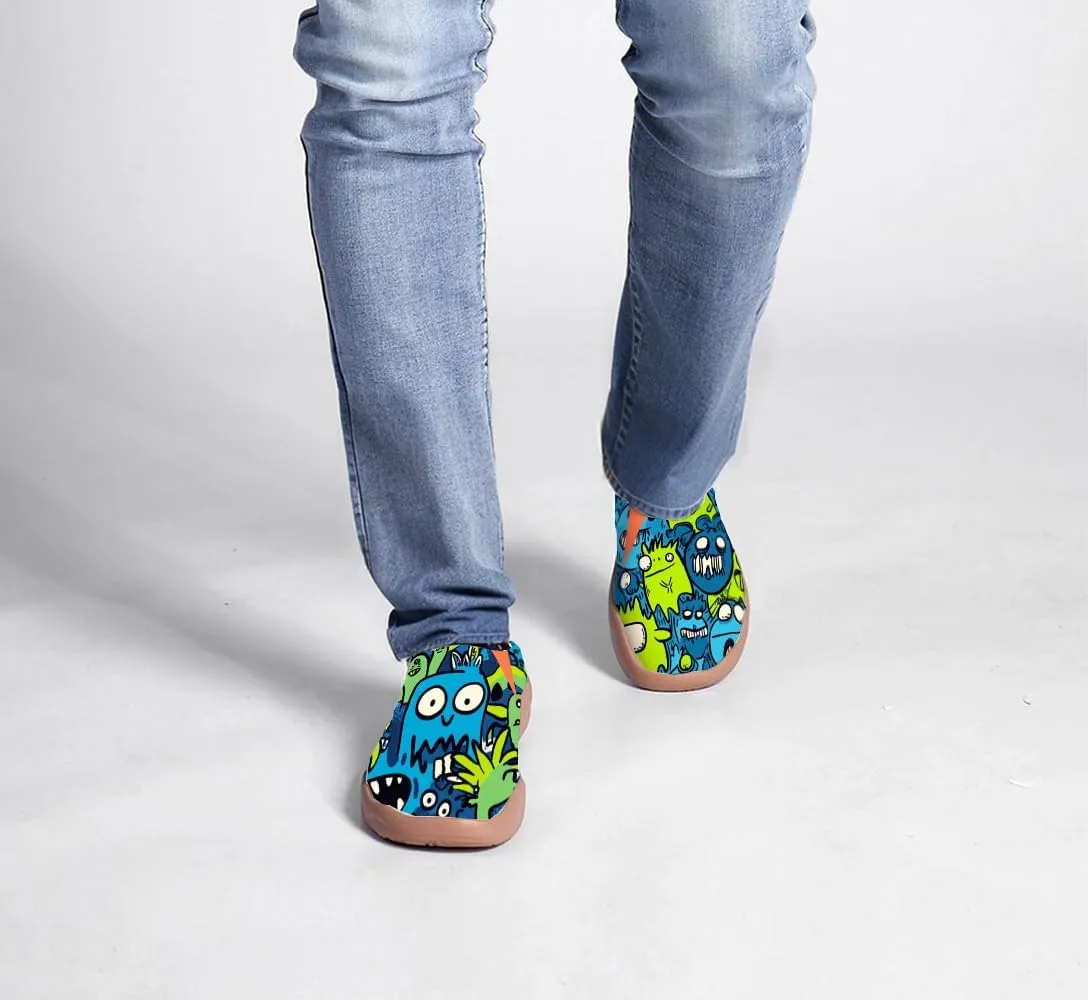 Men's Art Design Sneakers, Slip-on Casual Loafers, Stylish, Light and Comfortable Sports Shoes Size 7-13