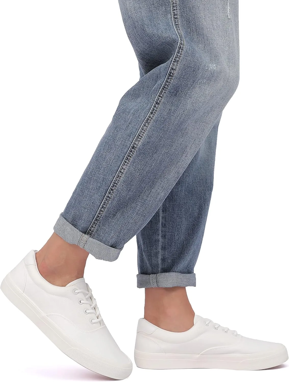 Men's Black Classic Low Top Shoes Canvas Fashion Sneaker with Soft Insole Causal Dress Shoes for Men Comfortable Walking Shoes