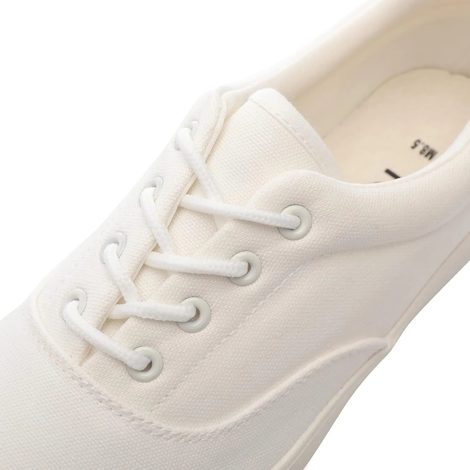 Men's Black Classic Low Top Shoes Canvas Fashion Sneaker with Soft Insole Causal Dress Shoes for Men Comfortable Walking Shoes