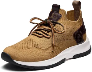 Men's Causal Dress Sneakers Breathable Wool Knit Business Walking Shoes Lightweight Comfotable Slip On Tennis Work Oxfords