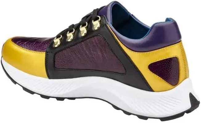 Men's H02 Adam Genuine Ostrich Leg and Soft Calf Sneaker